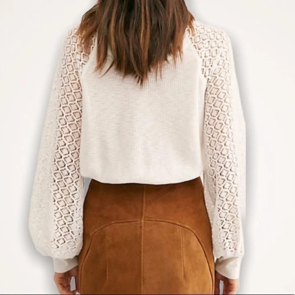 NWT Free People Sweetest Thing Thermal in Ivory